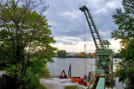 Crane old rhine industry