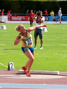 Athletics shot put sport