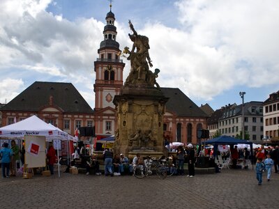 Mannheim marketplace town hall