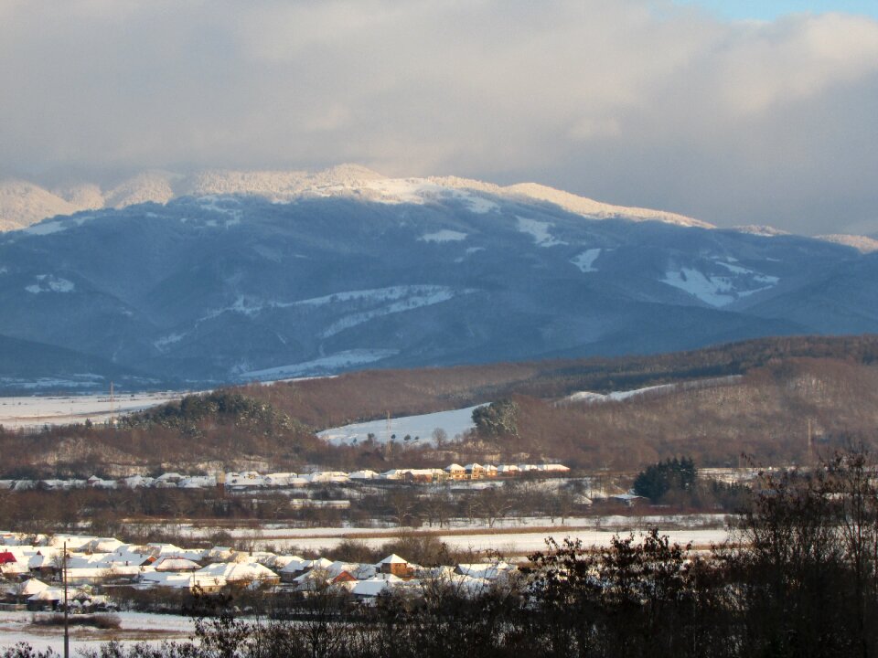 Transylvania winter pose