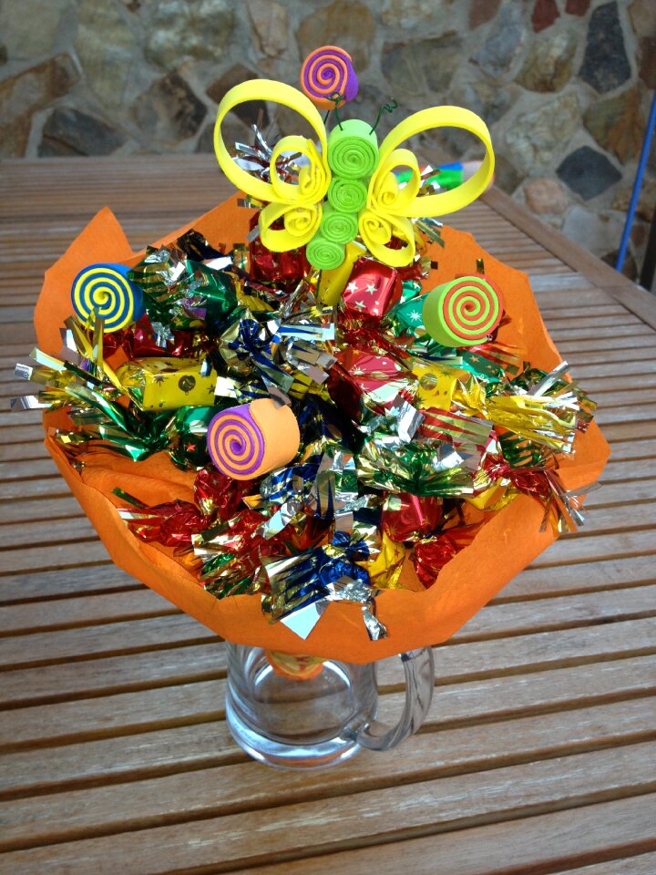 Gift bouquet butterfly