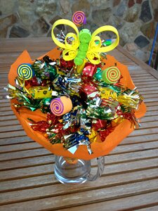 Gift bouquet butterfly photo