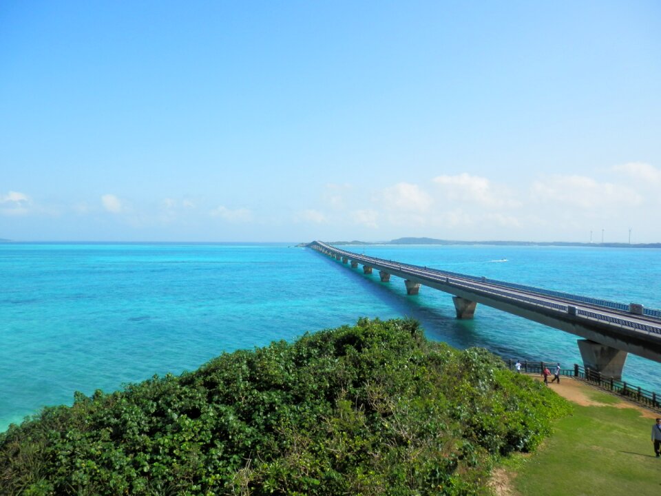 Sea bridge miyako island