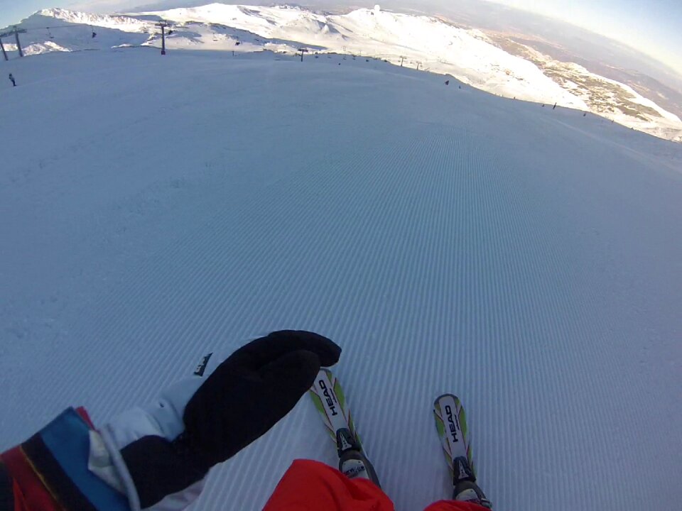 Skiing sierra nevada snow