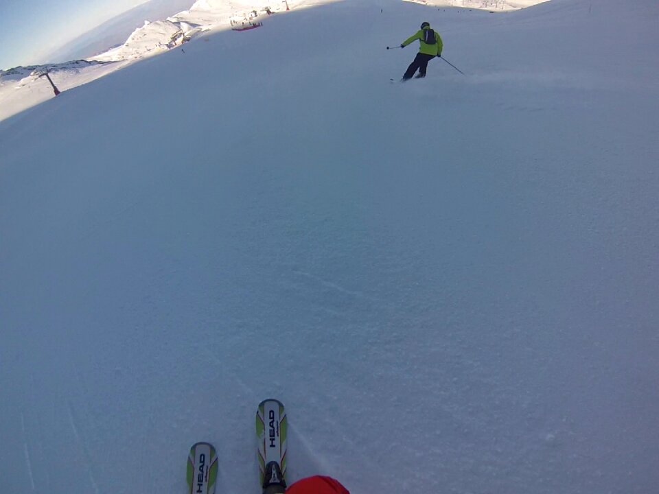 Skiing sierra nevada snow