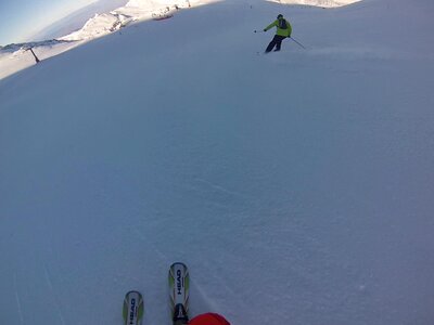 Skiing sierra nevada snow