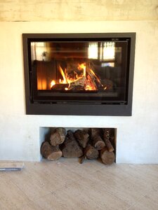 Winter cut firewood heat