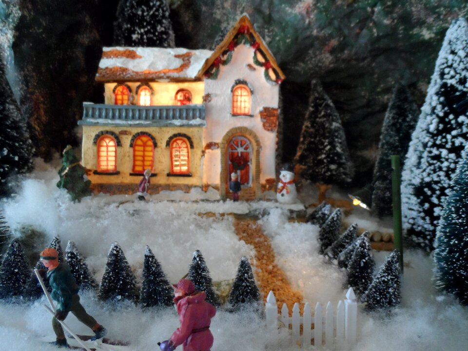 Christmas village winter christmas