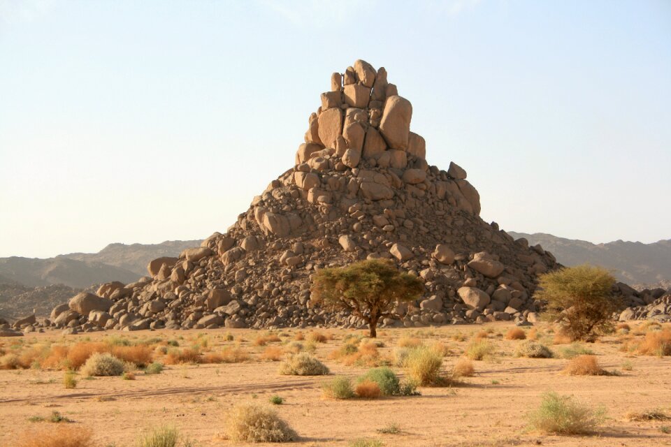 Tropical vegetation granite ifaghaghaten