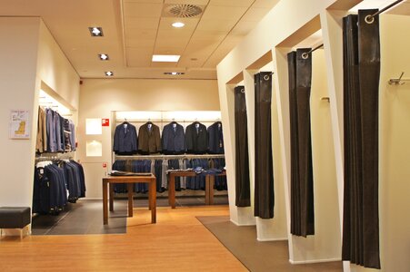 Jacket costume fitting room