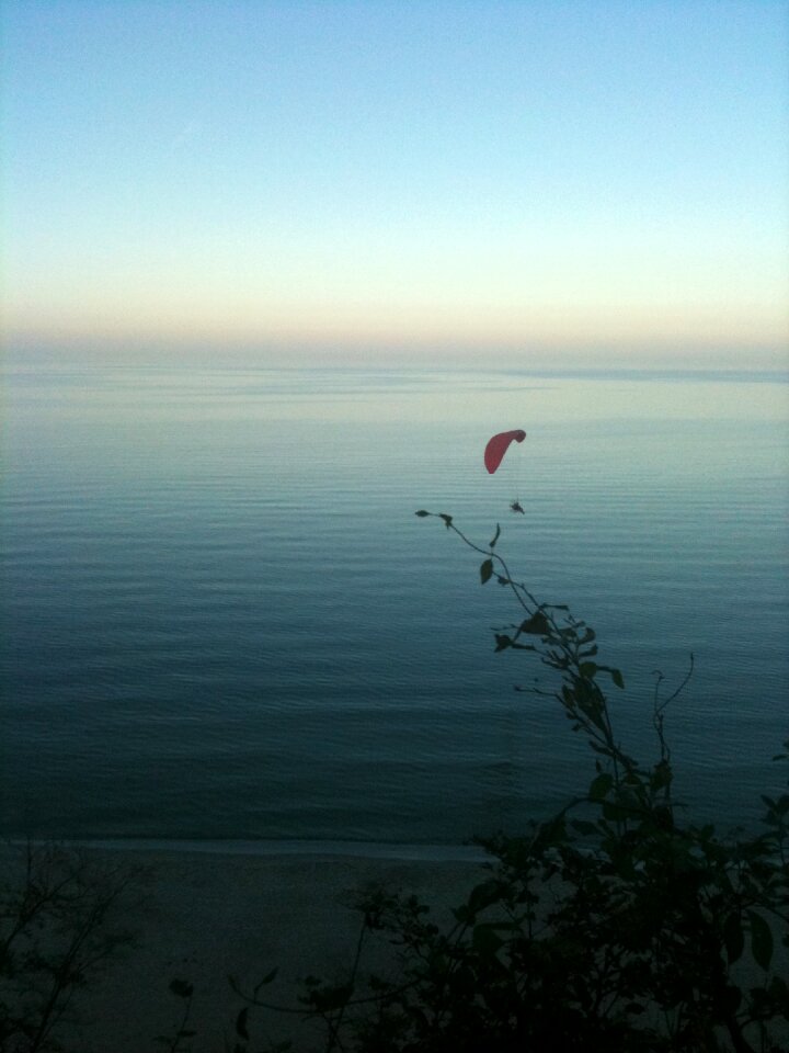 Baltic sea beach evening