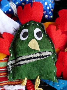 Fabric toys bird photo