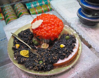 Caviar eggs sturgeon photo