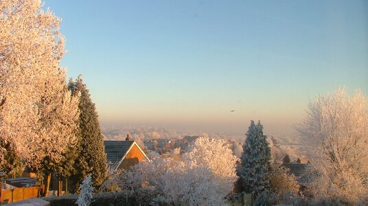 Freezing ice sunrise