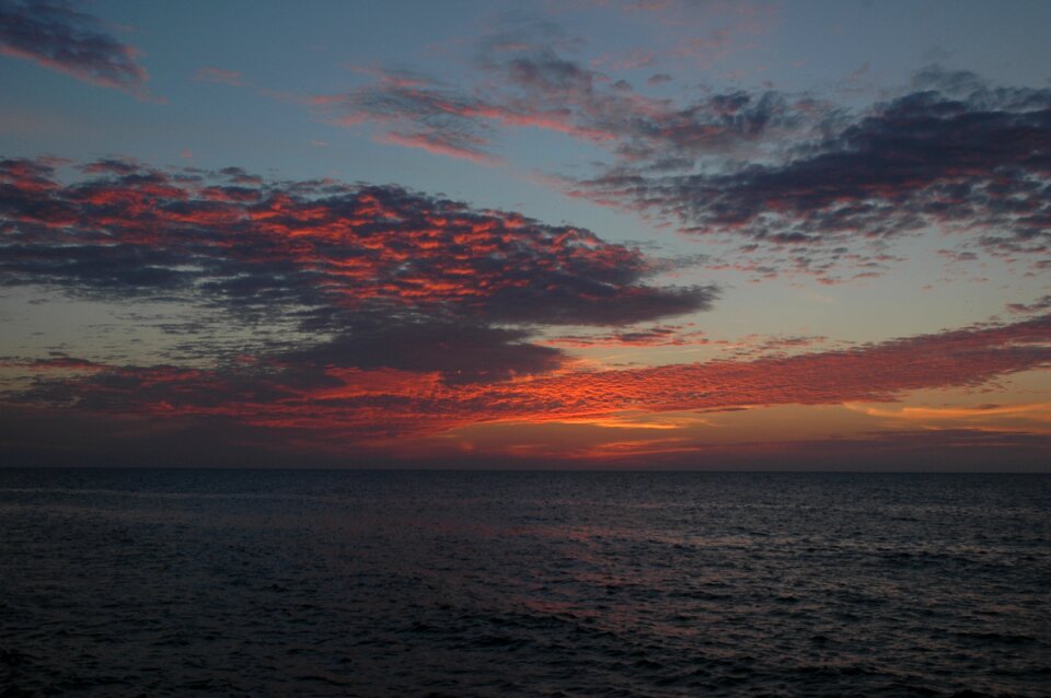 Clouds sunset pacific
