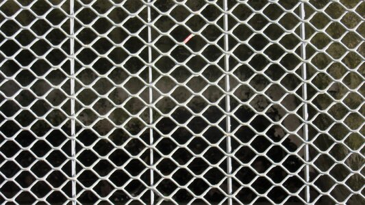 Steel grid regularly pattern photo
