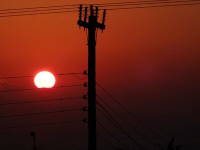 Power line mast industry romance