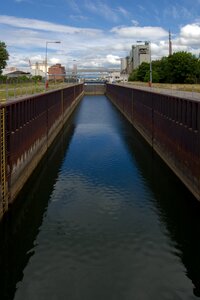 Rhine mannheim sluice channel