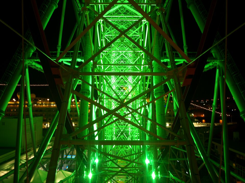 Night view night ferris wheel