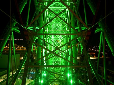 Night view night ferris wheel