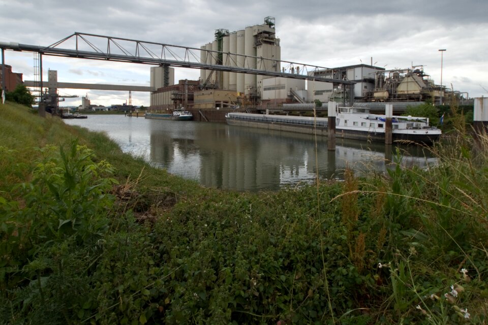 Rhine river industry mannheim