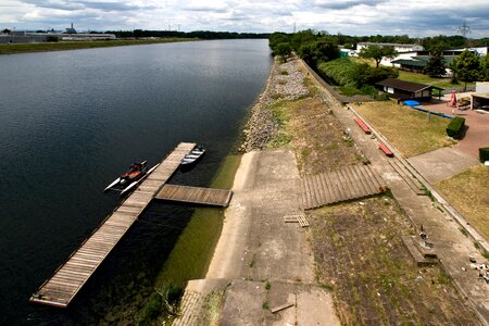 Neckar mannheim ship jetty