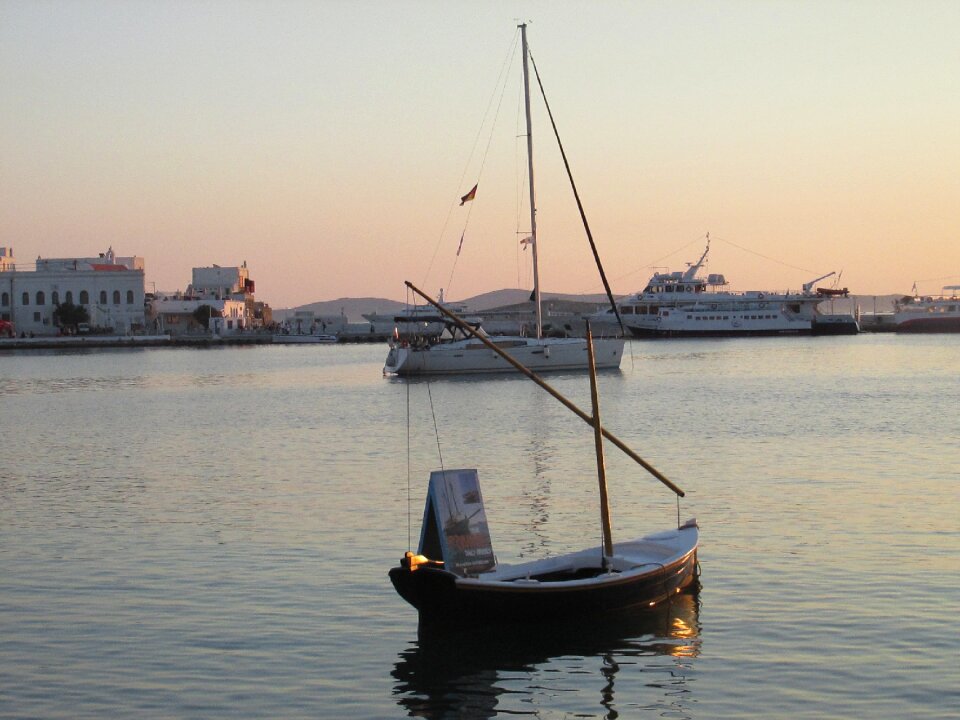 Mykonos abendstimmung greece
