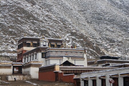 Northwest in tibetan areas pull flutter shocked temple