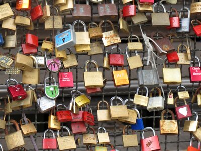 Padlocks love symbol love locks