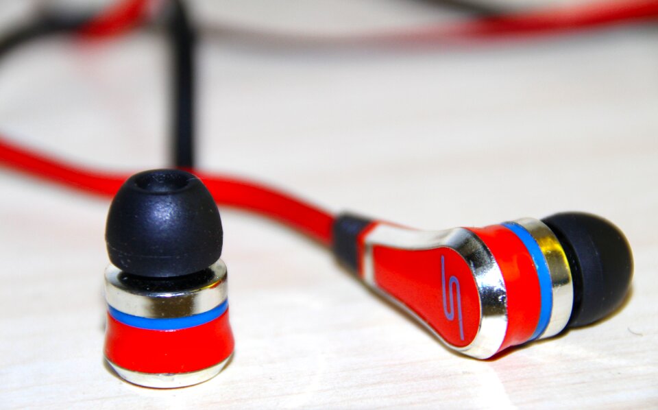 Headphones photography macro