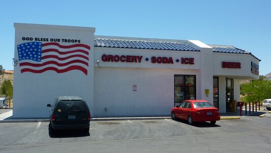 Holiday flag god bless our troops