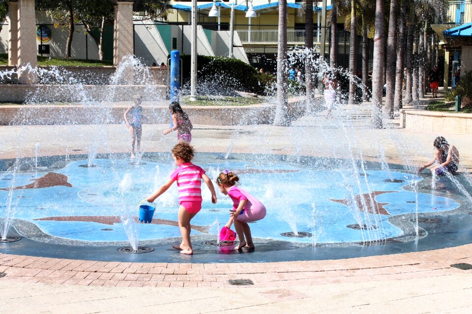 Pool summer children
