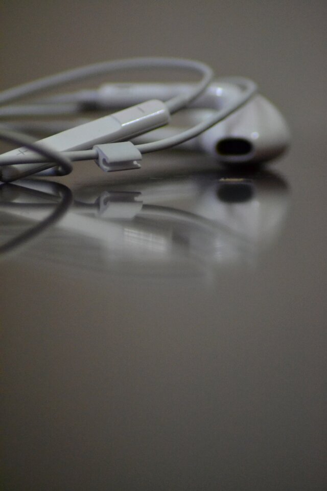 Audio headset gray headphones