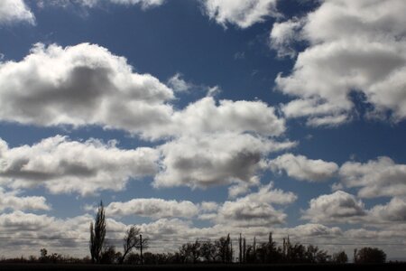Blue sky cloud sunny days photo