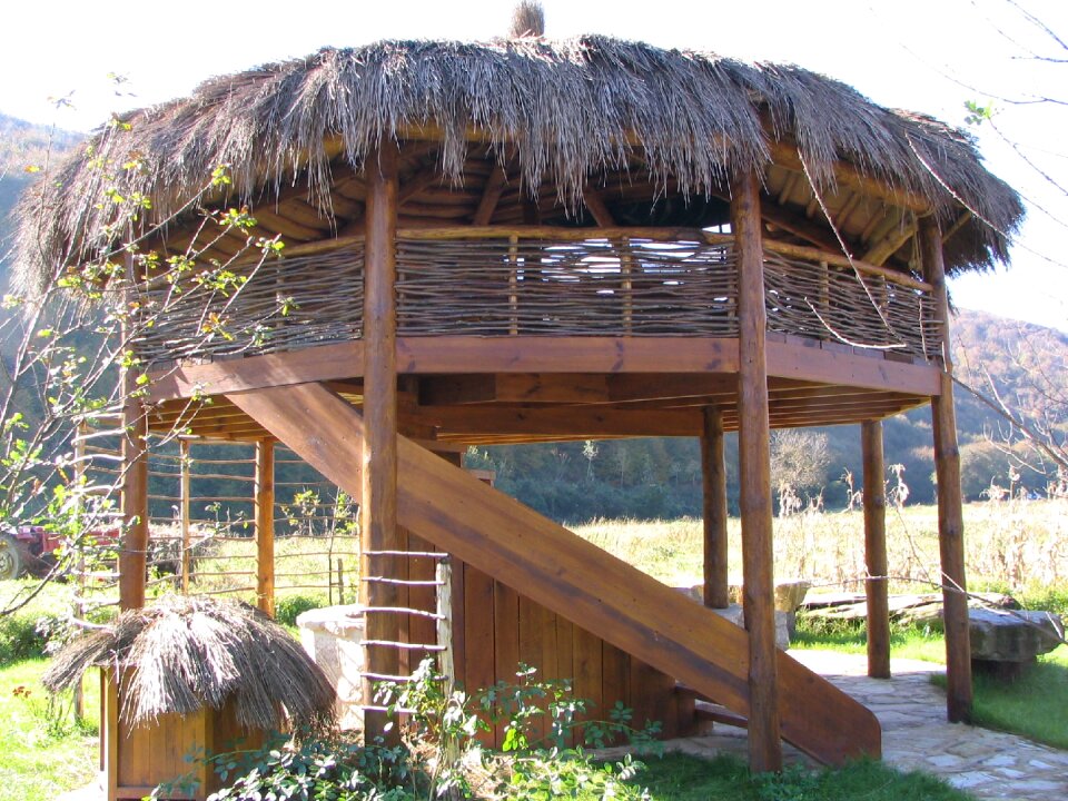 Wood thatched roofs turkey