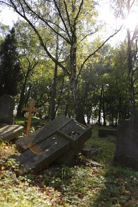 Poznan destroyed cemetery poland