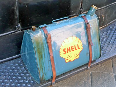 Canister gasoline canister shell
