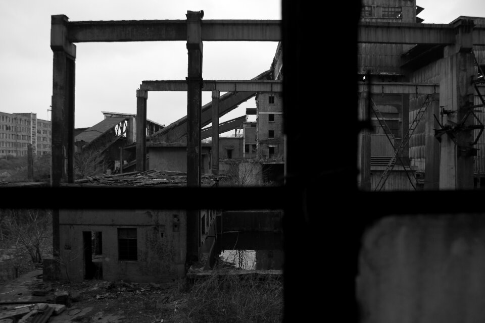 Ruins factory building