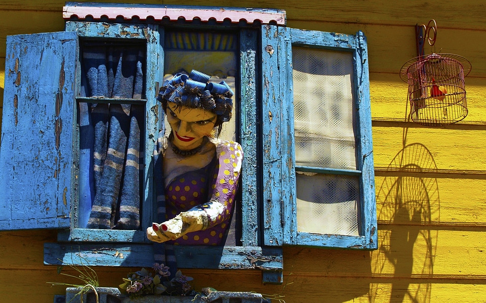 Colorful architecture window