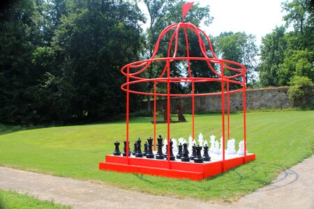 Chess garden pavilion