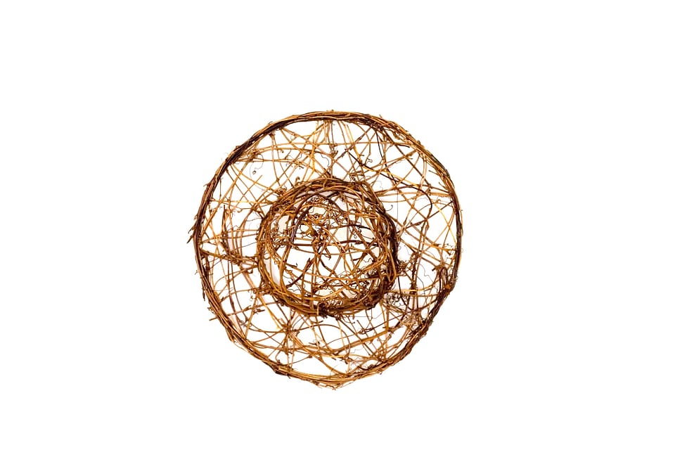 Decoration straw branches