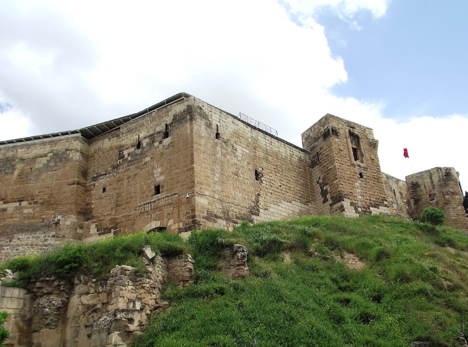 Castle wall on