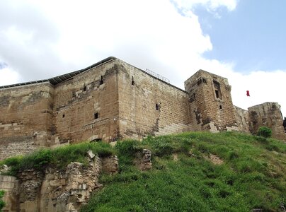 Castle wall on
