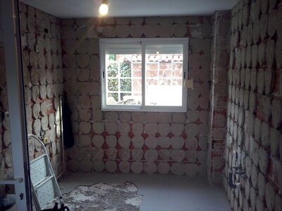 Repair indoor bathroom