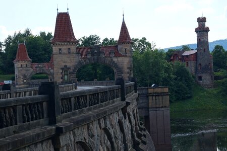Stone bridge dam czech republic