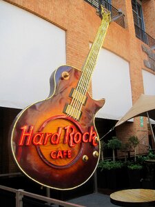 Guitar emblem café hard rock photo