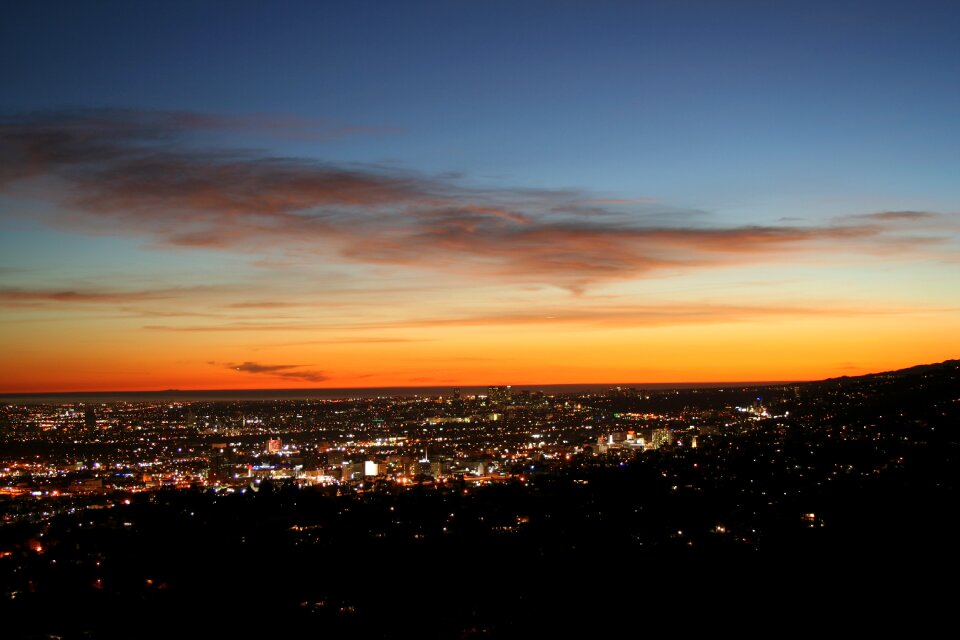 Urban cityscape dusk