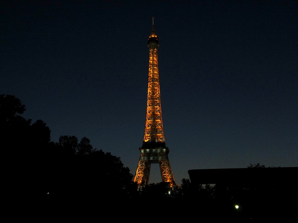 Night eiffel tower paris