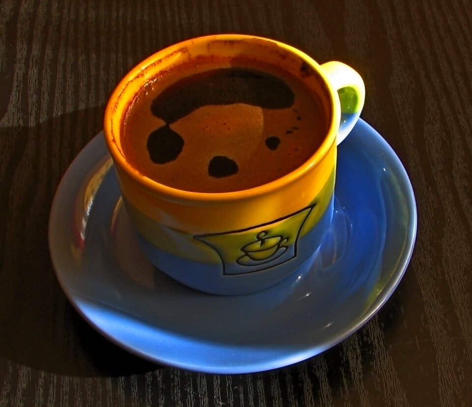 Drinking coffee layout coffee sypana