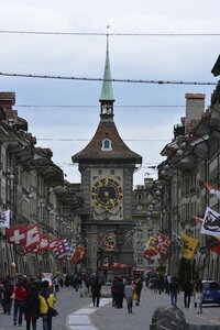 Road crowd flags